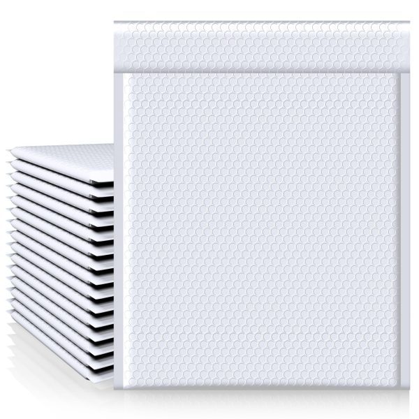12x16 Bubble Mailer | Usable Size 12x15"| White