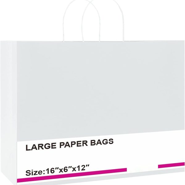 16x6x12 Inch Kraft Paper Gift Bags