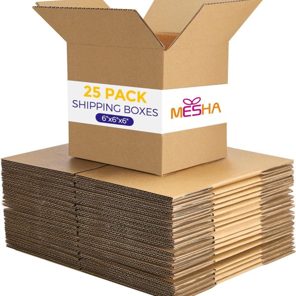 6x6x6 Inch Corrugated Cardboard Boxes