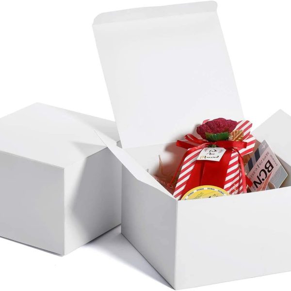 6x6x4 Inch Cardboard Gift Boxes with Lids