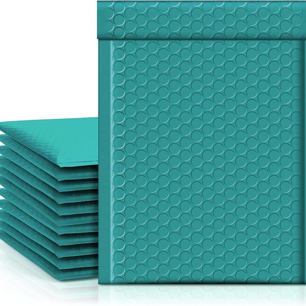 6x10 Bubble Mailer  #0 | Usable Size 6x9"| Turquoise Green